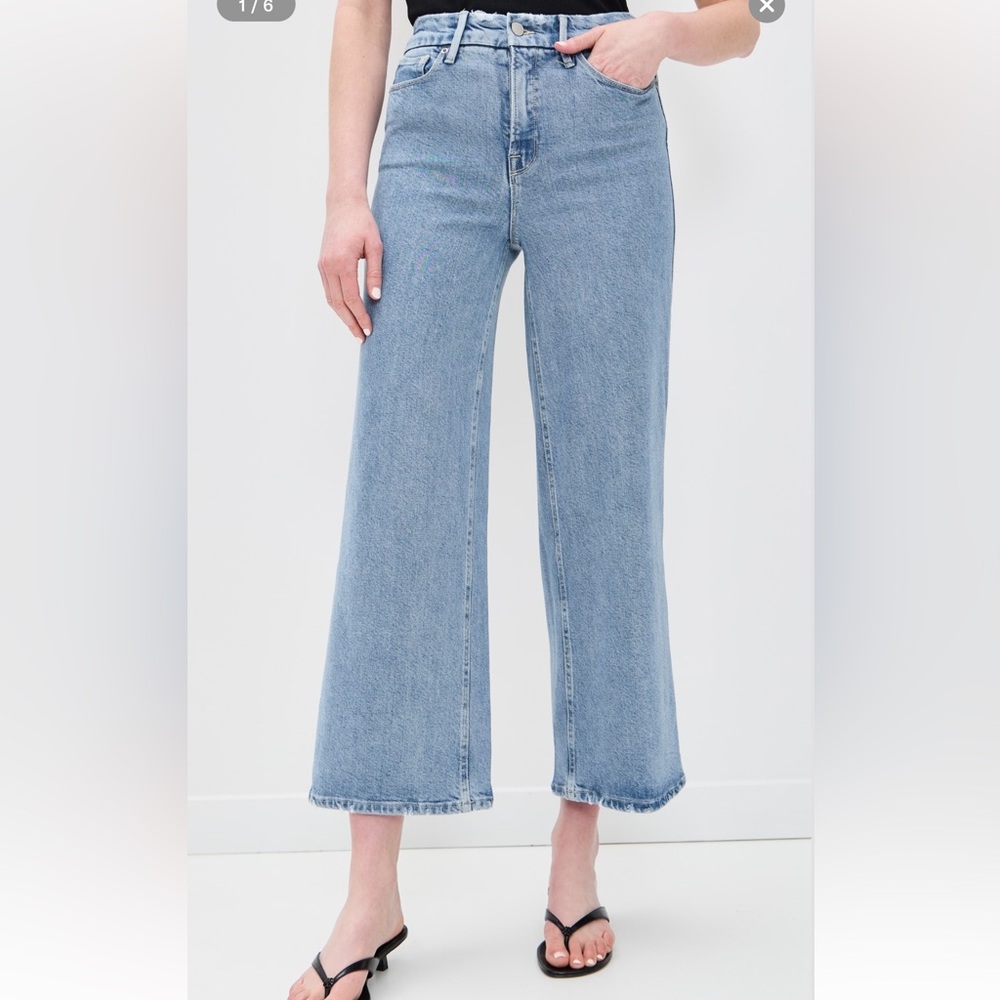 GOOD AMERICAN Good Skate crop jeans